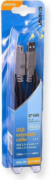Scanpart USB Kabel 2.0 A(M)-A(F) 1