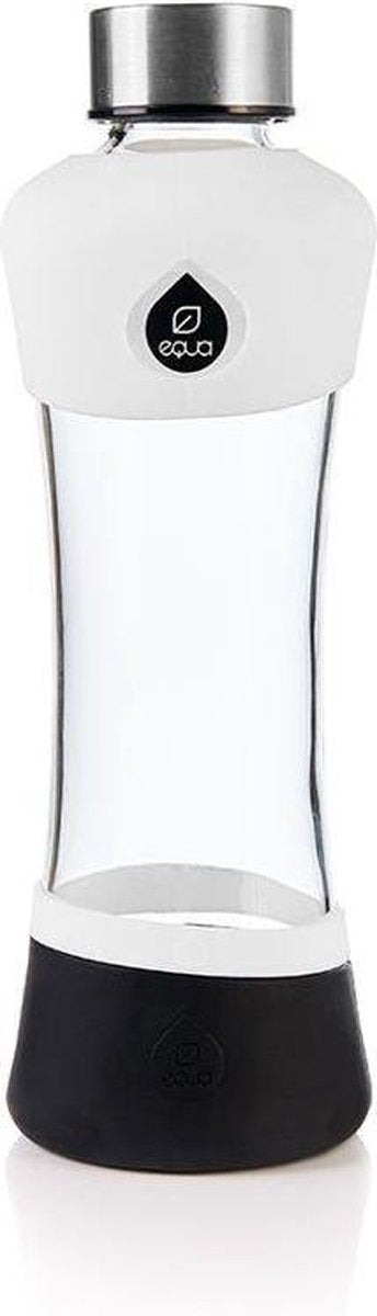 Equa Active squeeze glazen waterfles 550 ml - Uitvoering - White
