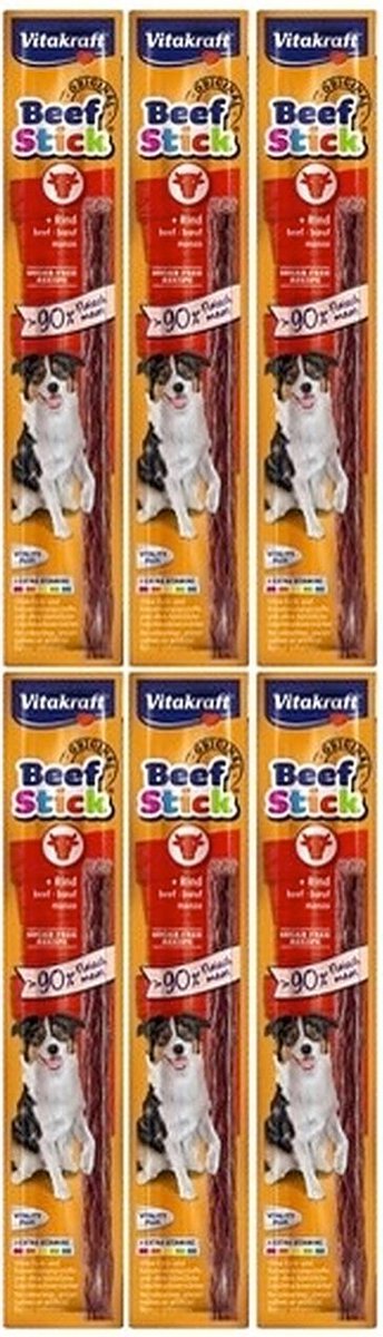 Hondensnack - Vitakraft - BEEF-STICK RUND - per 6 stuks