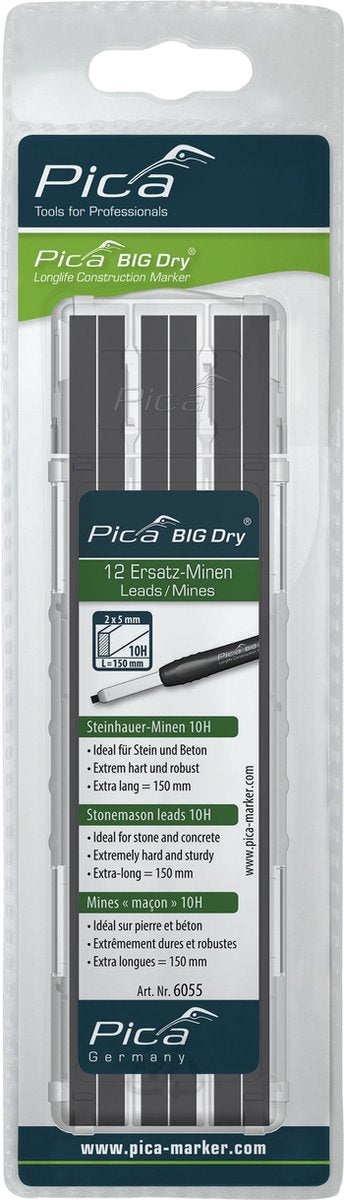 Pica 6055 BIG Dry Navulling - Steenpotlood 10H (12st)