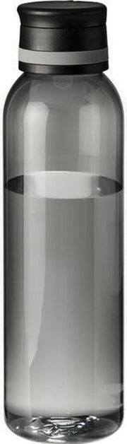 Transparant/grijs drinkfles/waterfles met schroefdeksel 740ml - Sportfles