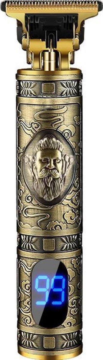 BOTC Cordless Hair Trimmer - Buddha Carved Vintage Electric Rechargeable Haircut Hair Clipper Set