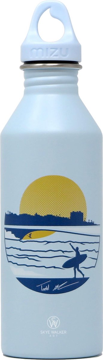 Mizu Drinkfles M8 Todd Glaser Ice Blue RVS Waterfles 800 ml lichtblauw