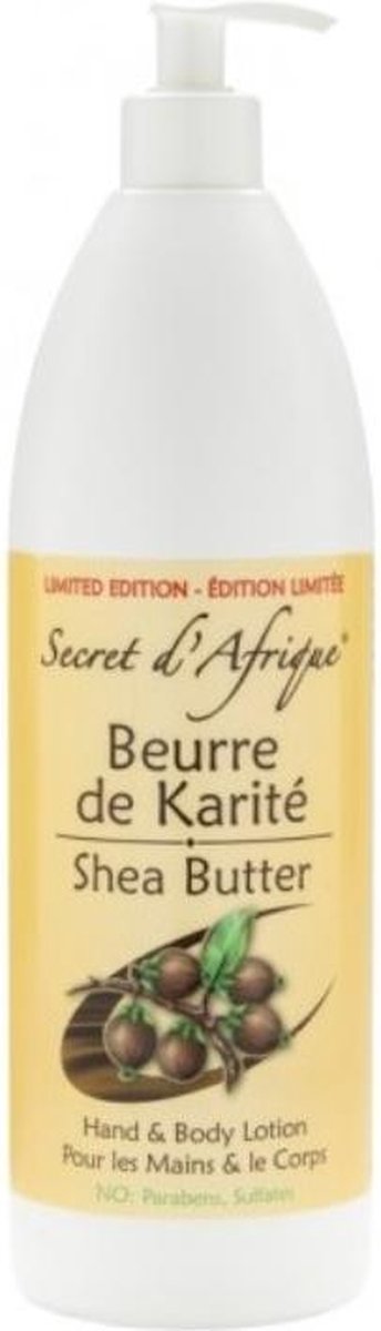 SECRET D'AFRIQUE SHEA BUTTER HAND & BODY LOTION 1L