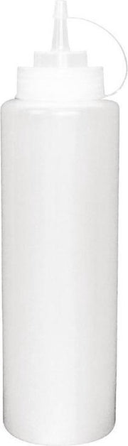 Knijpfles - Doseerfles - Sausfles - Garneerfles Neutraal 23 cl Wit Transparant
