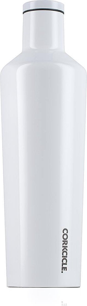 Corkcicle Canteen 750ml - Dipped Modernist White Roestvrijstaal - 25oz. Waterfles en Thermosfles - 3wandig - 25uur koud en 12uur warm - BPA vrij - grote opening voor ijsklontjes