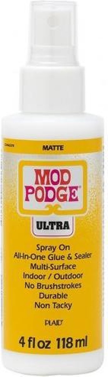 Mod Podge • Spray Ultra MATTE (118ml) • Fixeerlijm en sealer in 1 • Sprayflacon 118ml
