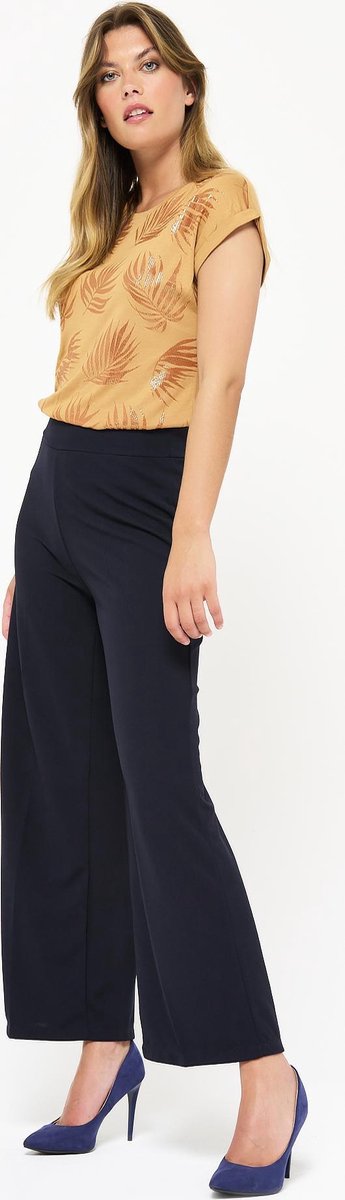 Broek met wijde pijpen - Marine Blauw