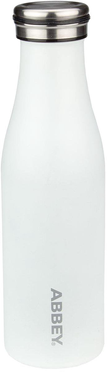 Abbey Drinkfles Dubbelwandig - Victoria - 0.45 L - Wit/Zilver - 0