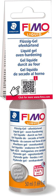 Fimo liquid deko gel 50 ML zilver 8050-81