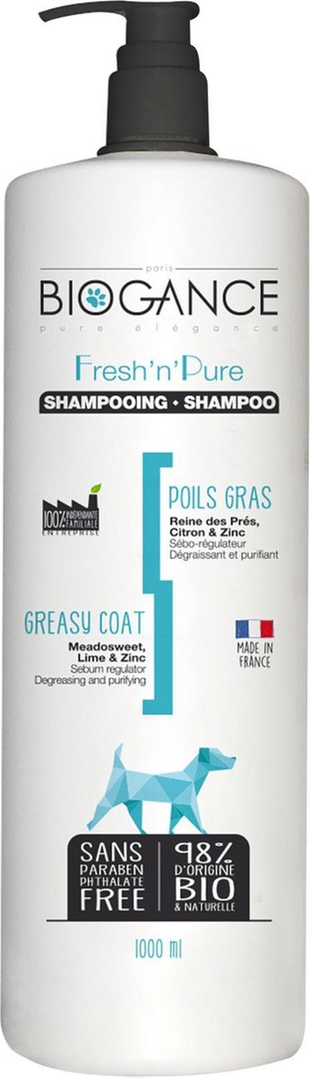 Biogance hond vette vacht shampoo 1l