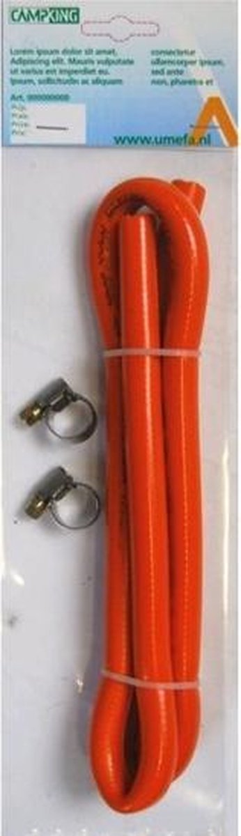 Umefa Gasslang 100cm.+ 2 klemmen