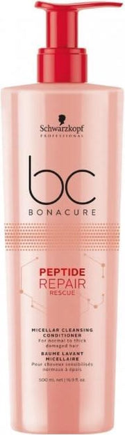 MULTI BUNDEL 4 stuks Schwarzkopf Bc Peptide Repair Rescue Micellar Cleansing Conditioner 500ml