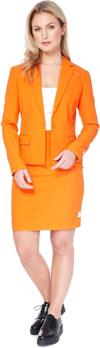 OppoSuits Foxy Orange - Vrouwen Kostuum - Oranje - Koningsdag - Maat 40