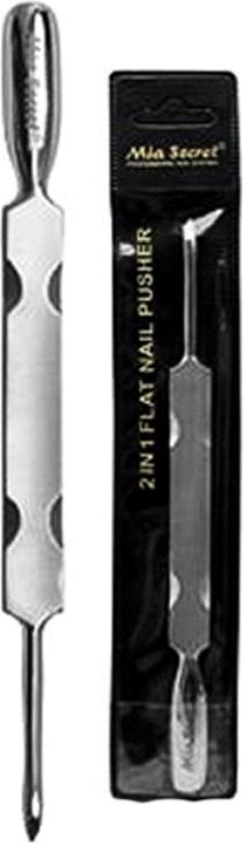 Mia Secret 2 in 1 metalen bokkenpootje - Flat Nail Pusher