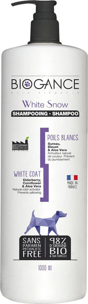 Biogance hond witte vacht shampoo 1l