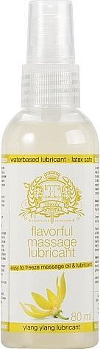Shots Pharmquests Glijmiddel met smaak Flavorful Massage Lubricant - Ylang Ylang 80 ml