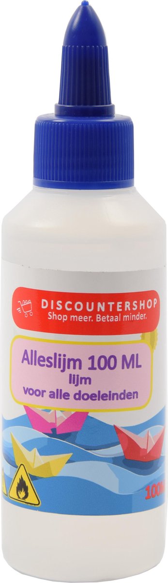 Alleslijm 100ML - Lijm voor papier - Lijm voor karton - Lijm voor textiel - Lijm voor piepschuim.