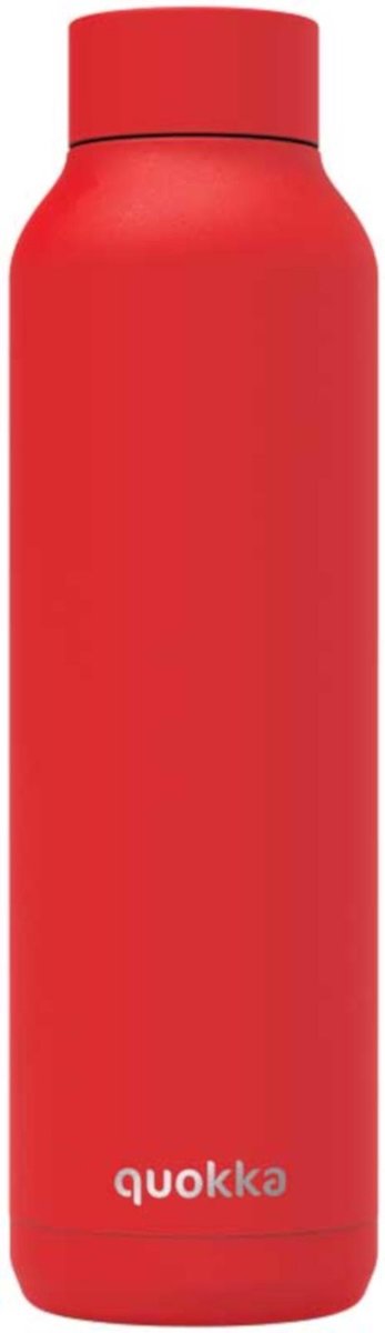 Quokka Drinkfles Solid 630 Ml Rvs Rood