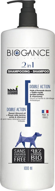 Biogance hond shampoo dubbele werking 1l