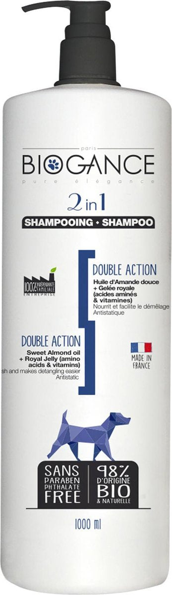 Biogance hond shampoo dubbele werking 1l
