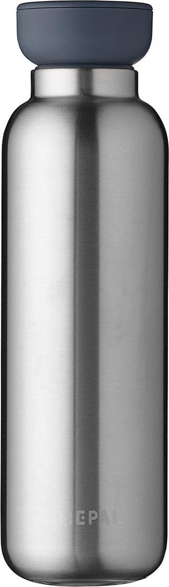 Mepal – Isoleerfles Ellipse 500 ml – houdt je drankje 12 uur warm en 24 uur koud – Natural brushed – Geschikt voor bruiswater – Thermosfles – lekdicht