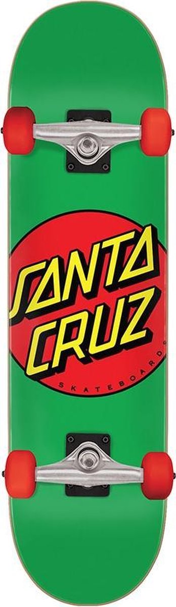 Santa Cruz Classic Dot 7.8 compleet skateboard green red