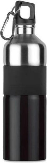 Tenere Aluminium Drinkfles - 750 ml - Zwart met zilver