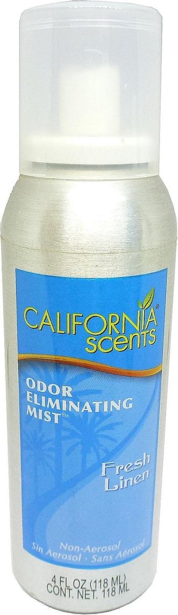 CALIFORNIA SCENTS Odor Eliminating Mist Fresh Linen Non-Aerosol Air Freshener Directe nagels individueel bevestigen