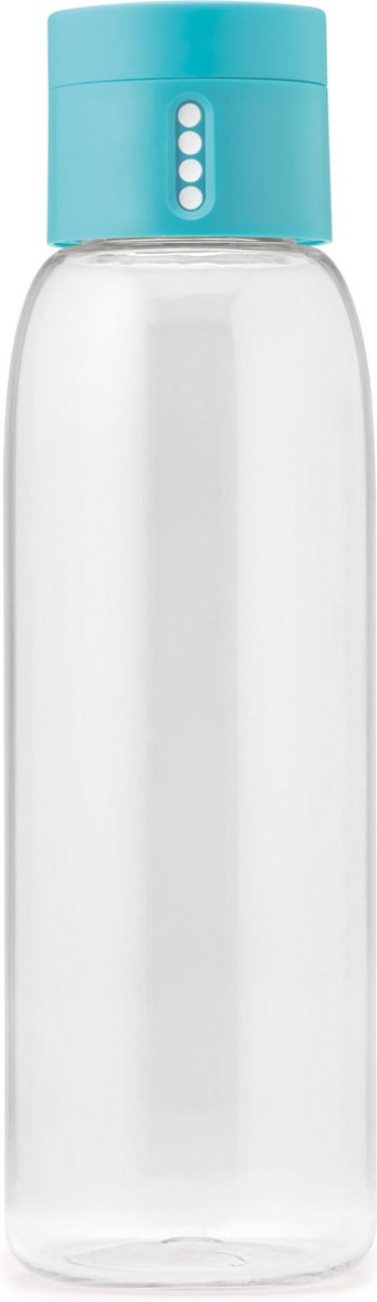 Joseph Joseph Dot Hydration-tracking Waterfles - 600 ml - Turqoise