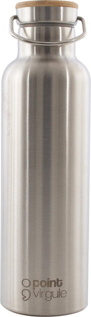 Point-Virgule Drinkfles Isoleerfles inox - 750 ml - bamboe deksel