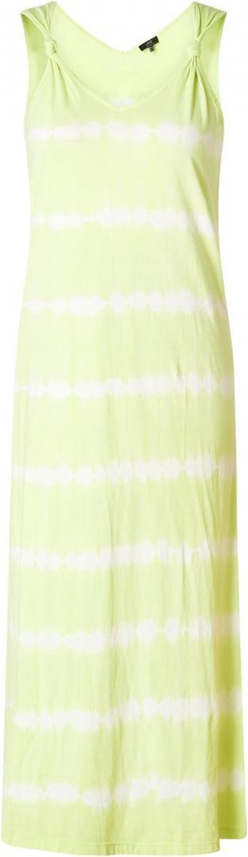 YESTA Laurette Maxi-Dress - Pistachio Green/Whit - maat 2(50)