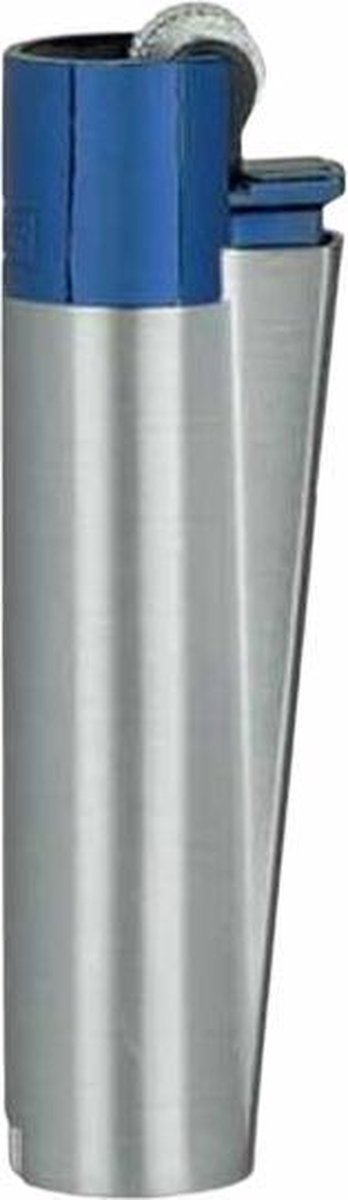 Metalen Clipper Aansteker - Metal Blauw/Zilver