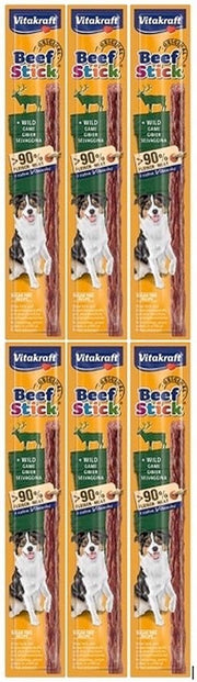 Hondensnack - Vitakraft - BEEF-STICK WILD - per 6 stuks