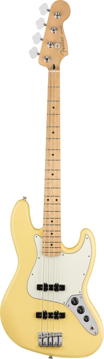 Fender Player Jazz Bass MN Buttercream 4-snarige basgitaar