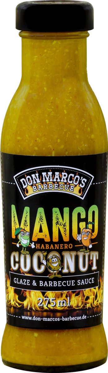 Don Marco's Mango Habanero Coconut - Glaze & BBQ saus - 275ml