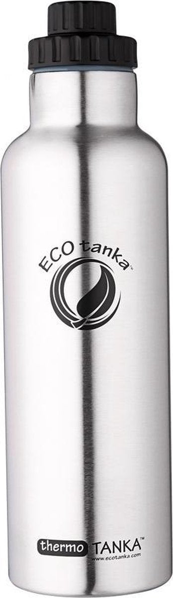 Ecotanka Drinkfles Thermo Tanka 800 Ml Rvs Chroom/zwart