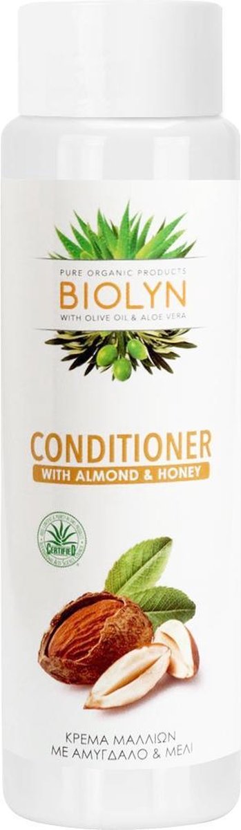 Biologische Haar Conditioner - Met Aloë Vera - Amandel - Honing -  Heerlijk zacht haar - Sterk haar -  Glanzend haar - Biolyn
