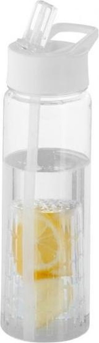 Transparante Drinkfles  - 740 ml - Sportfles - Fruit infuser - Transparant