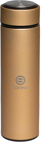 Sareva Thermosfles Thermosbeker Drinkfles Goud 0.5 Liter