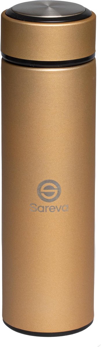 Sareva Thermosfles Thermosbeker Drinkfles Goud 0.5 Liter