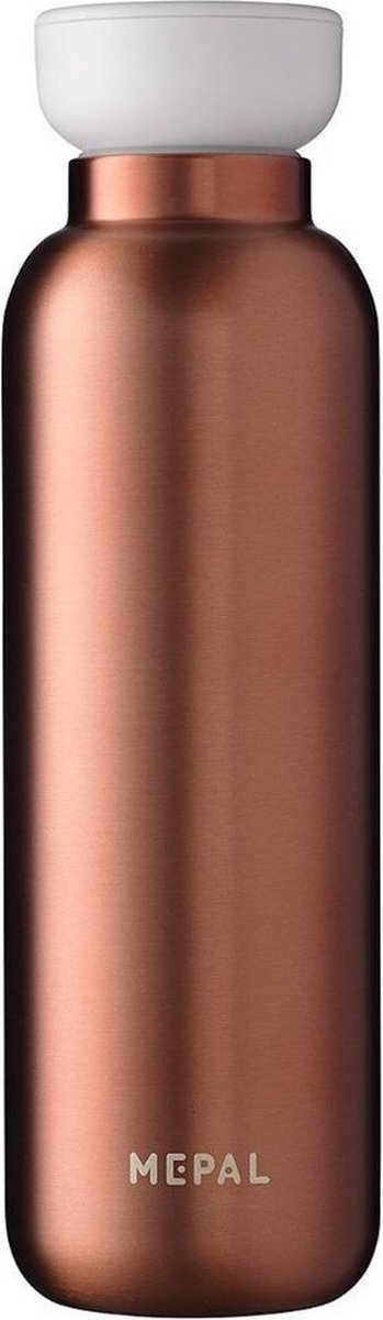 Mepal – Isoleerfles Ellipse 500 ml – houdt je drankje 12 uur warm en 24 uur koud – Rose gold – Geschikt voor bruiswater – Thermosfles – lekdicht