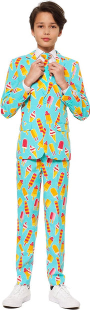 OppoSuits Cool Cones - Jongens Kostuum - Gekleurd - Feest - Maat 146/152