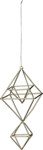 Bloomingville kerstdecoratie - goud - asymmetrisch