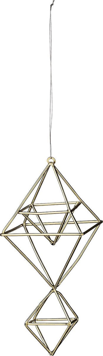 Bloomingville kerstdecoratie - goud - asymmetrisch