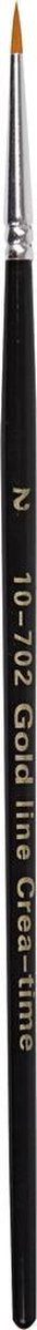 Gold Line penselen. rond. afm 2. B: 2.5 mm. 12 stuk/ 1 doos