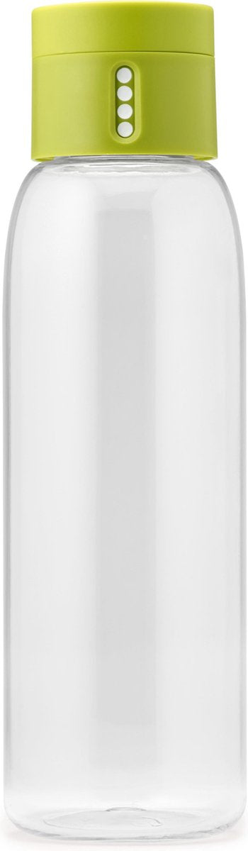 Joseph Joseph Dot Hydration Waterfles - Incl. Afleesfunctie - 600ml - Groen