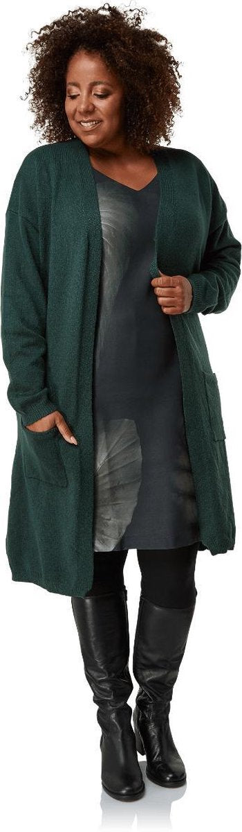 Lang openvallende vest
