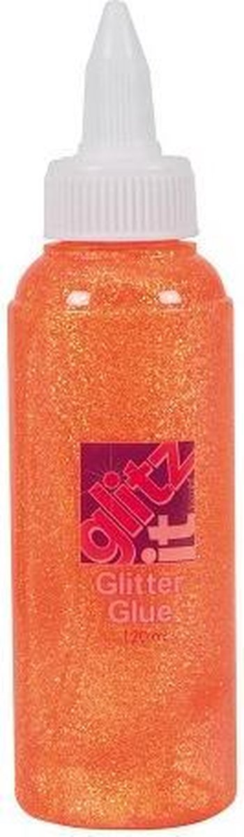 Glitterlijm (120ml) - Tangerine
