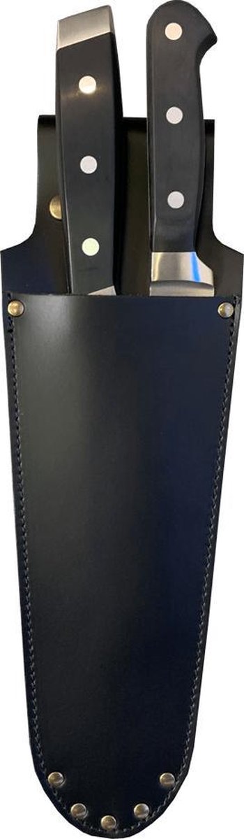 Xapron leren messenhouder - Kleur Black